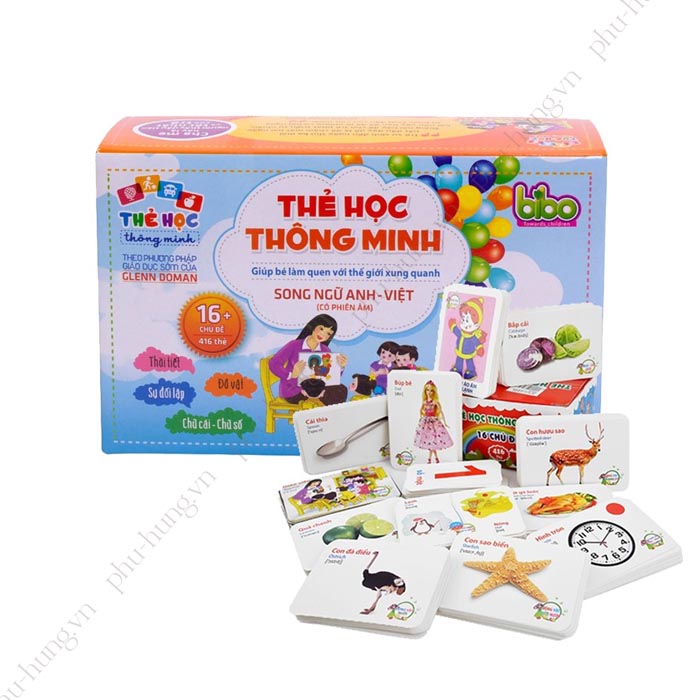 Bộ thẻ học thông minh song ngữ Anh-Việt cho bé