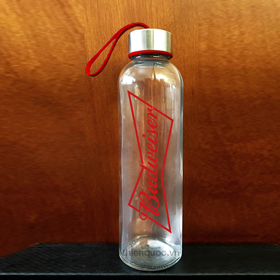 Bình nước thủy tinh Budweiser
